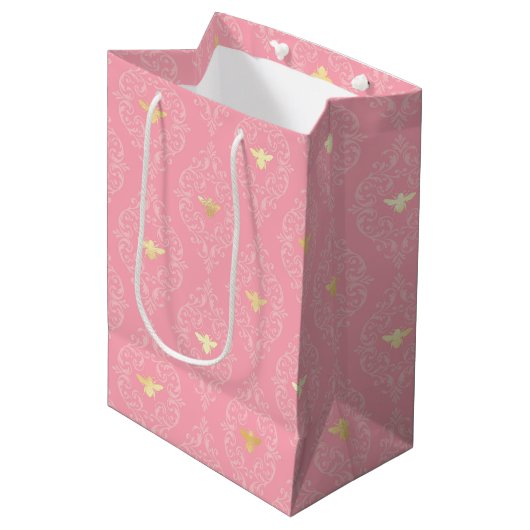 Princess Bee Serie Ontwerp #3 Medium Cadeauzakje (Voorkant Gekanteld)