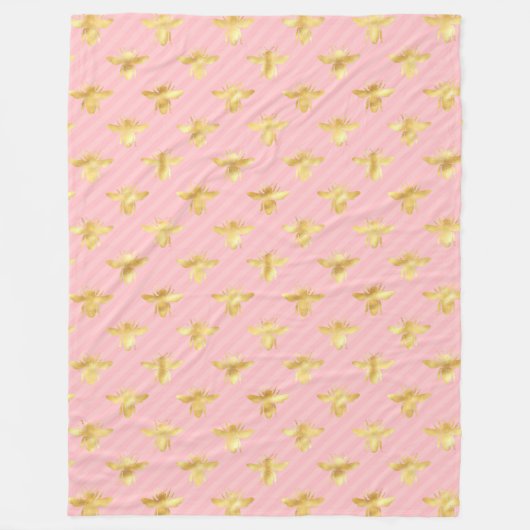 Princess Bee Serie Ontwerp #7  Fleece Deken (Voorkant)