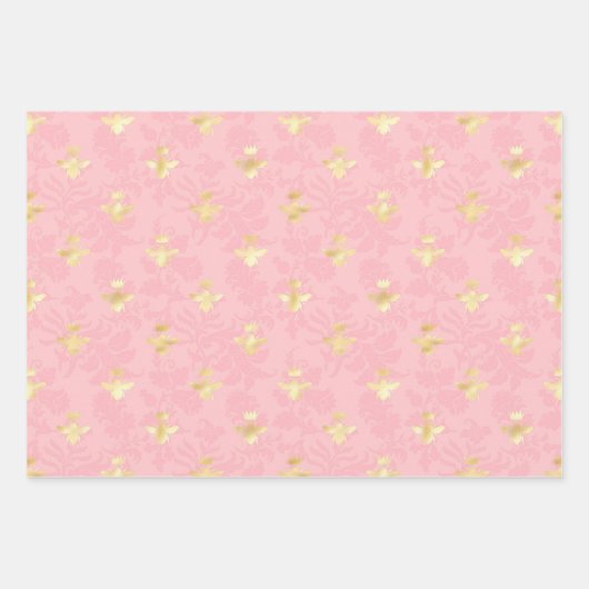 Princess Bee Series Design #4 Inpakpapier Vel (Voorkant 3)