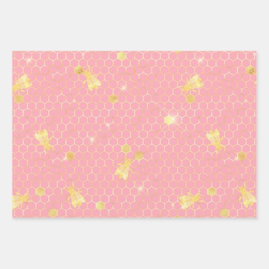 Princess Bee Series Design #4 Inpakpapier Vel (Voorkant 2)