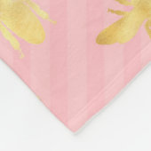 Princess Bee Series Design #7 Fleece Deken (Hoek)