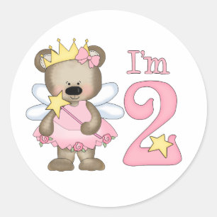 Princess Beer 2e verjaardag Classic Round Sticker