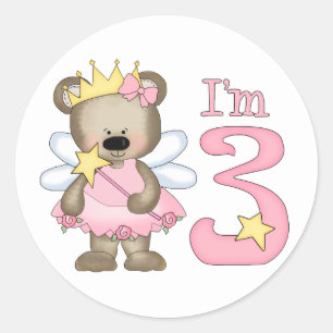 Princess Beer 3rd Birthday Ronde Sticker
