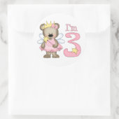 Princess Beer 3rd Birthday Ronde Sticker (Tas)