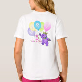 Princess Beren 5th Birthday Custom Name T-shirt (Achterkant)
