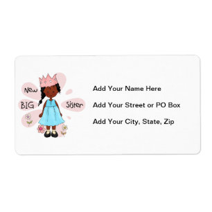 Princess Big Sister African American Etiket
