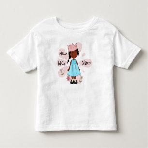 Princess Big Sister African American Kinder Shirts