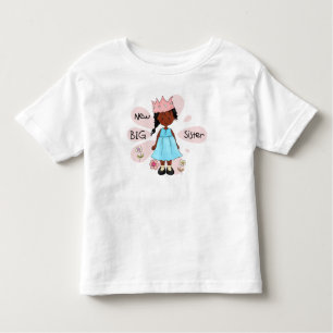 Princess Big Sister African American Kinder Shirts