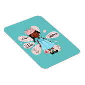 Princess Big Sister African American Magneet (Rechterzijde)