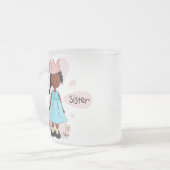 Princess Big Sister African American Matglas Koffiemok (Voorkant links)