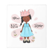 Princess Big Sister African American Notitieblok (Voorkant)