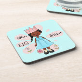 Princess Big Sister African American Onderzetter (Linkerzijde)