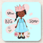Princess Big Sister African American Onderzetter (Voorkant)