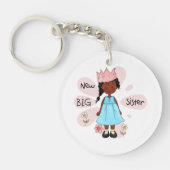 Princess Big Sister African American Sleutelhanger (Voorkant)
