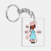 Princess Big Sister African American Sleutelhanger (Voorkant Links)