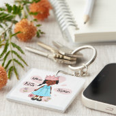 Princess Big Sister African American Sleutelhanger (Voorkant Rechts)