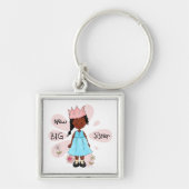 Princess Big Sister African American Sleutelhanger (Voorkant)