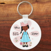 Princess Big Sister African American Sleutelhanger (Voorkant)