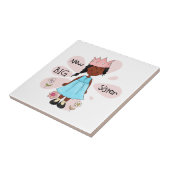 Princess Big Sister African American Tegeltje (Zijkant)