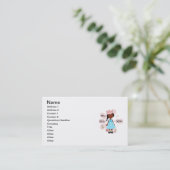 Princess Big Sister African American Visitekaartje (Staand voorkant)