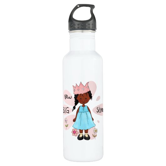 Princess Big Sister African American Waterfles (Voorkant)
