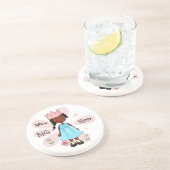 Princess Big Sister African American Zandsteen Onderzetter (Zijkant)