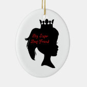 Princess Big Sister Best Friend Keramisch Ornament (Rechts)