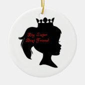 Princess Big Sister Best Friend Keramisch Ornament (Voorkant)