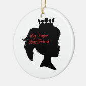 Princess Big Sister Best Friend Keramisch Ornament (Links)