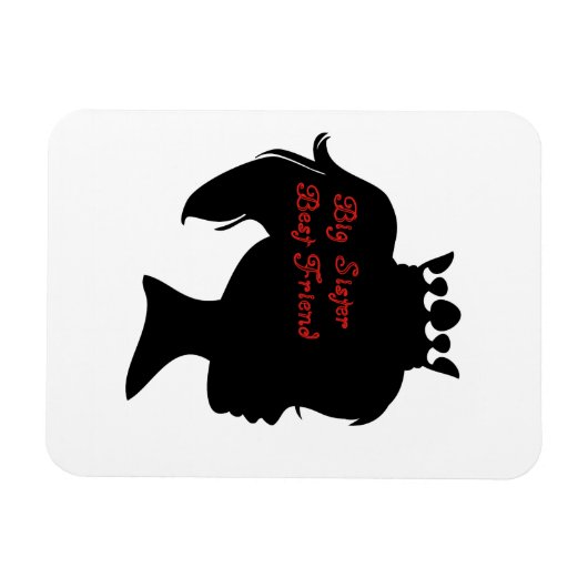 Princess Big Sister Best Friend Magneet (Horizontaal)