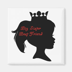 Princess Big Sister Best Friend Magneet