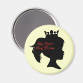 Princess Big Sister Best Friend Magneet (Voorkant / Achterkant)