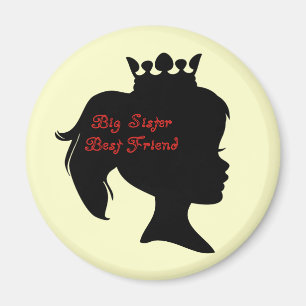 Princess Big Sister Best Friend Magneet