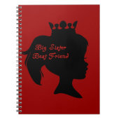 Princess Big Sister Best Friend Notitieboek (Voorkant)