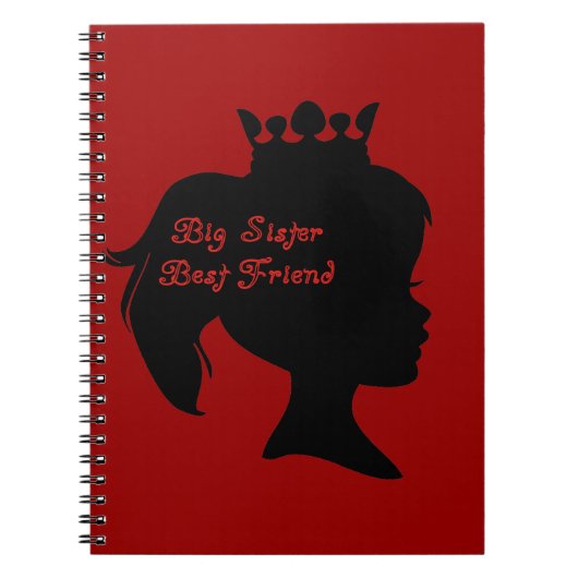 Princess Big Sister Best Friend Notitieboek (Voorkant)