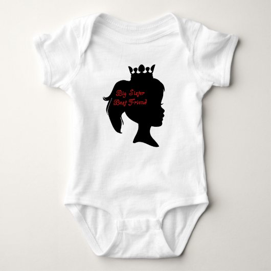 Princess Big Sister Best Friend Romper (Voorkant)