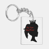 Princess Big Sister Best Friend Sleutelhanger (Voorkant Links)