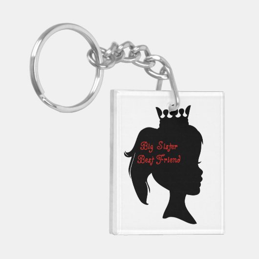 Princess Big Sister Best Friend Sleutelhanger (Voorkant Links)