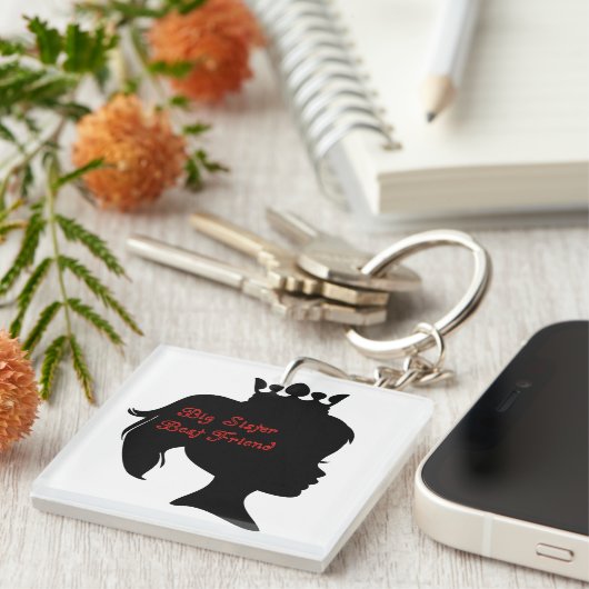 Princess Big Sister Best Friend Sleutelhanger (Voorkant Rechts)