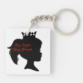 Princess Big Sister Best Friend Sleutelhanger (Achterkant)