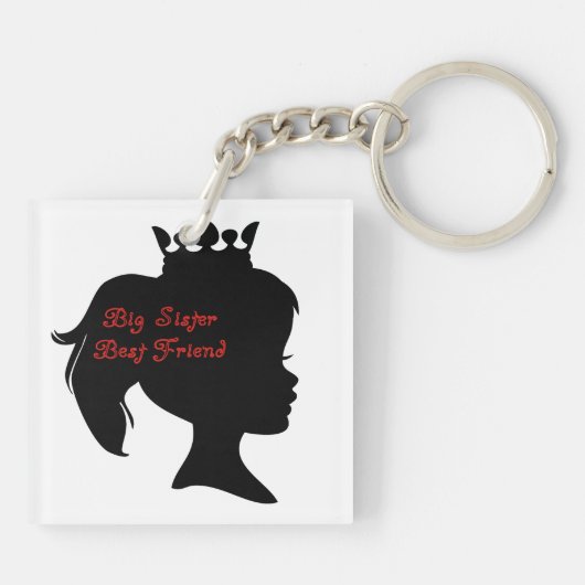 Princess Big Sister Best Friend Sleutelhanger (Achterkant)