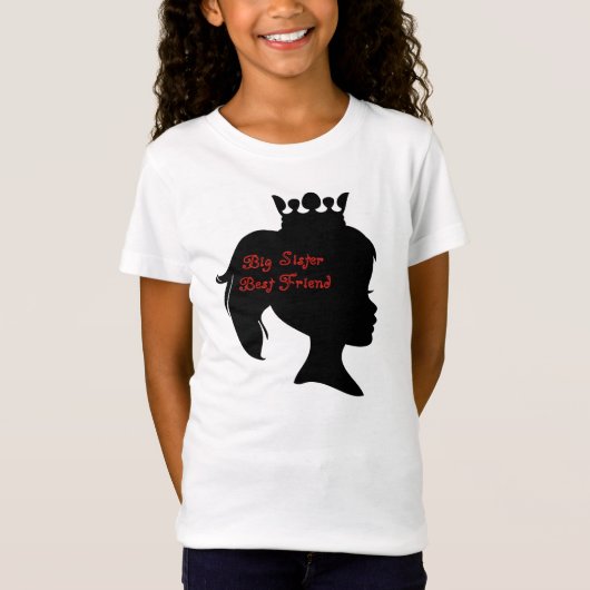 Princess Big Sister Best Friend T-shirt (Voorkant)
