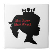 Princess Big Sister Best Friend Tegeltje (Voorkant)