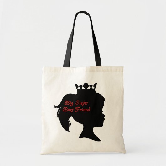 Princess Big Sister Best Friend Tote Bag (Voorkant)