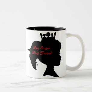 Princess Big Sister Best Friend Tweekleurige Koffiemok