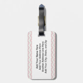 Princess Big Sister Brown Hair Bagagelabel (Achterkant verticaal)