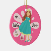 Princess Big Sister Brown Hair Keramisch Ornament (Rechts)