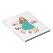 Princess Big Sister Brown Hair Notitieblok (Schuin)