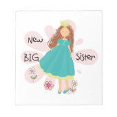 Princess Big Sister Brown Hair Notitieblok (Voorkant)