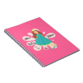 Princess Big Sister Brown Hair Notitieboek (Rechterzijde)